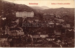 T2/T3 1907 Selmecbánya, Schemnitz, Banská Stiavnica; Látkép A Főiskolai Palotákkal / General View With College Palaces   - Unclassified