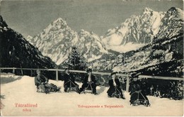 T2 1908 Tátrafüred, Ótátrafüred, Altschmecks, Stary Smokovec (Tátra, Magas Tátra, Vysoké Tatry); Tobogganozás A Tarpatak - Zonder Classificatie