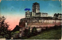 T2/T3 Trencsén, Trencín; Vár. Gansel Lipót Kiadása  / Trenciansky Hrad / Castle + 'K. Und K. Spitalszug No. XIV.' (EK) - Non Classés