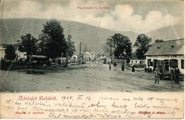 T3/T4 Rahó, Rakhiv (Máramaros); Piac és Indóház, Vasútállomás. Némethi J. Felvétele / Market With Vendors And Railway St - Unclassified