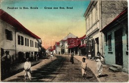 * T2/T3 1915 Brod, Bosanski Brod; Street View, Market Square, Shop Of Deutsch (EB) - Non Classés