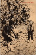 * T2 Saaremaa, Ezel Island; Estonian Folklore, Men In Hats. Eesti Rahva Museum, Tartus No. 211. Foto E. Allas, 1895. - Unclassified