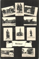 T2/T3 1906 Weimar, Schloss, Herder, Wieland Und Goethe-Schiller Denkmal, Jubeleumsplatz, Goethe Gartenhaus, Schillerhaus - Unclassified