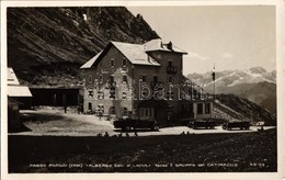 ** T1/T2 Passo Pordoi (Südtirol); Albergo Col Di Lana Alla Posta, Gruppo Del Catinaccio / Hotel, Post, Automobiles - Unclassified