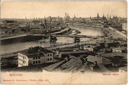 ** T2/T3 Moscow, Moskau, Moscou; General View With Mosvka River Bridge, Kremlin (EK) - Unclassified