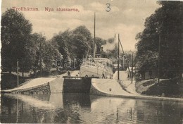 ** T2 Trollhättan, Nya Slussarna /  Canal, Sluice, SS Motalastrom Ship - Unclassified