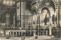 T2/T3 Constantinople, Istanbul; Interieur De La Mosquée Suléimanié / Süleymaniye Mosque Interior (EK) - Ohne Zuordnung