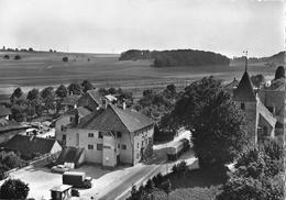 CORNAUX → Vue Aérienne Hotel Du Soleil Avec LKW & Oldtimer, Ca.1955 - Cornaux