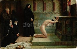 ** T2/T3 Die Entsagung / Gently Erotic Art Postcard. Stengel Litho S: Philip Hermogenes Calderon - Zonder Classificatie