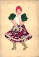 T4 Hungarian Lady, Silk Card, Folklore (b) - Unclassified