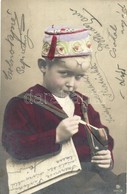 T2/T3 Boy Smoking A Pipe, As A Turkish Boy - Unclassified