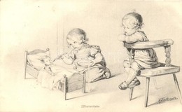 T2/T3 Mutterliebe / Children, Wohlgemuth & Lissner Primus Postkarte No. 1187. S: W. Fialkowska - Ohne Zuordnung