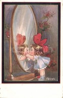 T2/T3 Girl Kissing The Mirror, A.R. & Co. I. B. 1656-1. S: F. Spurgin (EK) - Non Classés