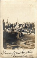 T2 1915 Durres, Durazzo; Magas Rangú Haditengerészeti Tiszt (vezér) Temetése A Tengerparton / WWI K.u. Kriegsmarine / Fu - Unclassified