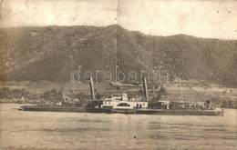 T3/T4 1929 Orsova, Dániel Vontató és Szállító Gőzhajó / Towing And Carrying Steamship, A. Renyé Photo (fa) - Unclassified