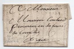 1789 - LETTRE De GRASSE (ALPES MARITIMES / VAR) Avec MP LENAIN 4 - 1701-1800: Vorläufer XVIII