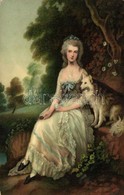 T2/T3 Mary Robinson (Perdita) With Dog Litho S: Thomas Gainsborough (EK) - Non Classés