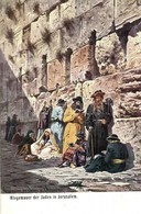 ** T2 Klagemauer Der Juden In Jerusalem / The Wall Of The Jews In Jerusalem. Judaica Art Postcard S: Perlbera - Unclassified