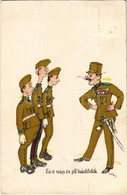 T3/T4 Ez A Nap Is Jól Kezdődik / WWII Hungarian Military Art Postcard, Military Humour S: Pálffy (fa) - Non Classés