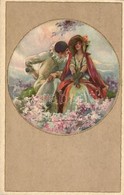 * T2/T3 Italian Art Postcard, Clown With A Lady, Ross-Monopol No. 1016, S: T. Corbella (EK) - Ohne Zuordnung
