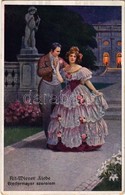 T2 1916 Biedermayer Szerelem / Alt-Wiener Liebe / Love Couple. G.G.W. II. Nr. 1186. - Non Classés