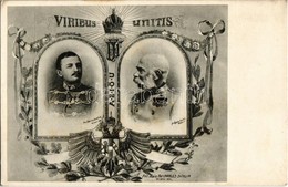 ** T2 Viribus Unitis. Serie 4. Wiener Rotophot / Franz Joseph And Charles I Of Austria. Art Nouveau Floral S: Charles Sc - Unclassified