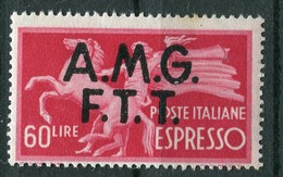 Trieste Zona A - 60 Lire Espresso * - Poste Exprèsse