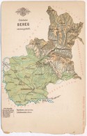 * T4 Bereg Vármegye Térképe. Kiadja Károlyi Gy. / Komitat Bereg / Bereg County Map (b) - Ohne Zuordnung