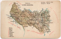 ** T4 Modrus-Fiume Vármegye Térképe / Modrusko-rijecka Zupanija / Modrus-Rijeka County Map (EM) - Non Classificati