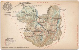 ** T4 Szatmár Vármegye Térképe. Kiadja Károlyi Gy. / Comitatul Satmar / Szatmár County Map (EM) - Zonder Classificatie