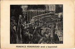 * T2/T3 Ferenc Ferdinánd árvái A Koporsónál / Orphan Children Of Franz Ferdinand's Coffin, Funeral (EK) - Non Classés