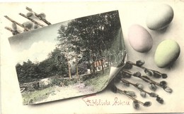 * T2/T3 'Fröhliche Ostern'  / Easter, House In The Woods, Eggs (EK) - Zonder Classificatie