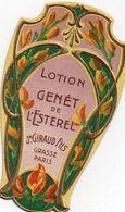 Etiquette Parfum Grasse Giraud Lotion Genet De L'Esterel Dorures Gauffrées - Etiketten