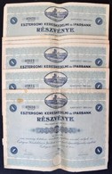 Esztergom 1932. 'Esztergomi Kereskedelmi és Iparbank' Részvénye Teljesen Befizetett 25P-ről, Szárazpecséttel és Szelvény - Sin Clasificación