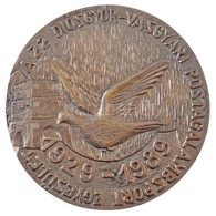 1989. ' A Z2 Diósgyőr-Vasgyári Postagalambsport Egyesület' Egyoldalas Br Plakett (117mm) T:2 - Unclassified