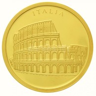 1996. 'Olaszország / Európa' Au Emlékérem (3,10g/0.585/20mm) T:PP
1996. 'Italia / Europa' Au Commemorative Medallion (3, - Non Classificati