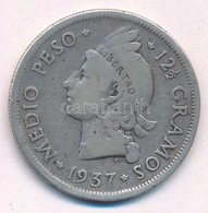 Dominika 1937. 1/2P Ag T:2-,3
Dominica 1937. 1/2 Peso Ag C:VF,F
Krause KM#21 - Zonder Classificatie