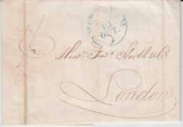 NEDERLAND USED COVER 10 OCTOBER 1837 AMSTERDAM LONDON - ...-1852 Voorlopers