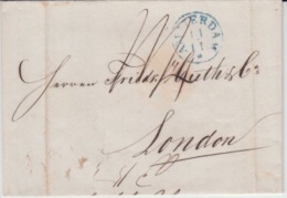 NEDERLAND USED COVER 11 NOVEMBER 1842 AMSTERDAM LONDON - ...-1852 Voorlopers