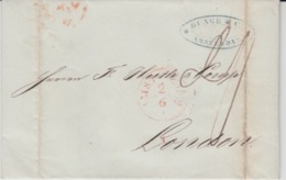 NEDERLAND USED COVER 2 JUNE 1846 AMSTERDAM LONDON - ...-1852 Voorlopers