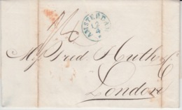 NEDERLAND USED COVER 12 APRIL 1842 AMSTERDAM LONDON - ...-1852 Voorlopers