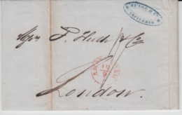 NEDERLAND USED COVER 10 SEPTEMBER 1848 AMSTERDAM LONDON - ...-1852 Voorlopers