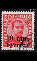 ISLAND ICELAND [Dienst] MiNr 0043 ( O/used ) - Dienstmarken