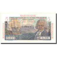 Billet, Martinique, 5 Francs, Undated (1947), Specimen, KM:27s, NEUF - Specimen