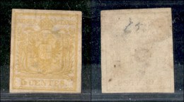 ANTICHI STATI - LOMBARDO VENETO - 1880 - 5 Cent (1c - Giallo Limone) - Senza Gomma - Assottigliato - Otros & Sin Clasificación