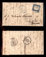 ANTICHI STATI - LOMBARDO VENETO - Gravedona (azzurro - P.ti 5) - 20 Cent (15Db - Sardegna) Su Lettera Per Como Del 23.4. - Other & Unclassified