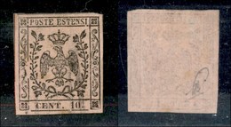 ANTICHI STATI - MODENA - 1852 - 10 Cent (9) Usato (600) - Andere & Zonder Classificatie