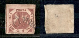 ANTICHI STATI - NAPOLI - 1858 - 2 Grana (7g - Carminio Violaceo) Usato (300) - Altri & Non Classificati