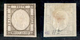 ANTICHI STATI - NAPOLI - 1861 - Mezzo Grano (18c - Bruno Grigiastro) - Gomma Originale (400) - Other & Unclassified