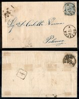 ANTICHI STATI - SICILIA - Sciacca (P.ti 6) - 15 Cent (L18 - Regno) Su Lettera Per Palermo Del 24.3.64 - Autres & Non Classés